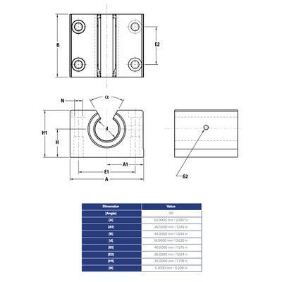 SSEPBOM16DD THOMSON BALL BUSHING SSE SERIES 16MM OPEN PILLOW BLOCK BEARING SELF ALIGNING 494.6 LBF
